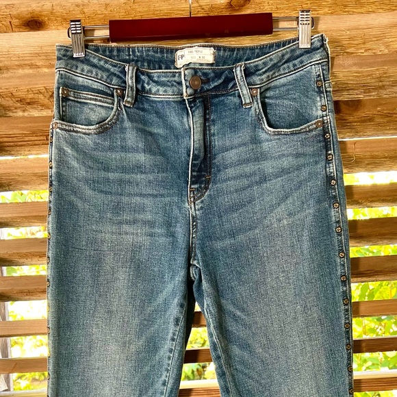 FP Grommet Flare Raw Hem Bias Fade Distressed - Picture 1 of 8